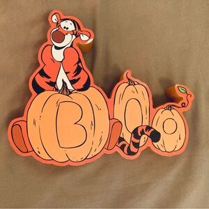 Halloween Winnie Pooh Tigger Wooden Decal